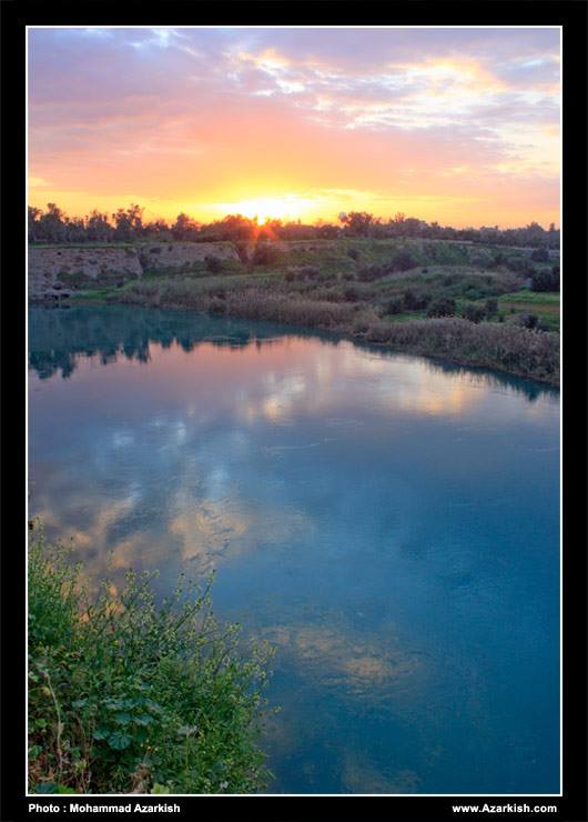 dezful_sunset_river_dez_azarkish